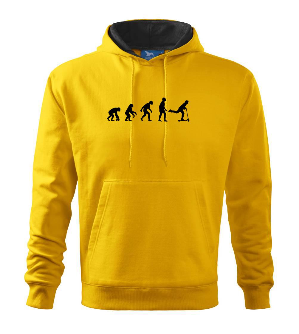 Evoluce koloběh - koloběžka - Mikina s kapucí hooded sweater