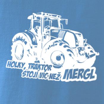 Holky, traktor stojí víc než mergl