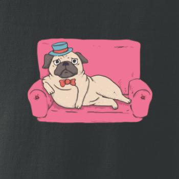 Mops na gauči