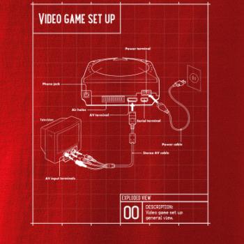 Nákres TV video hra kulatá