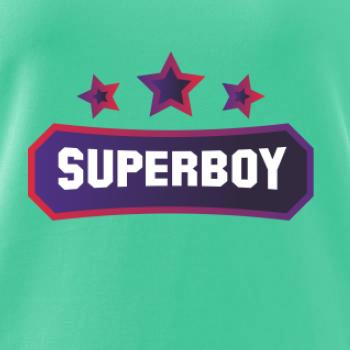 Superboy - nápis barevný