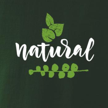 Natural - nápis v listech