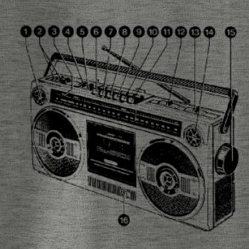 Nákres starý magnetofon