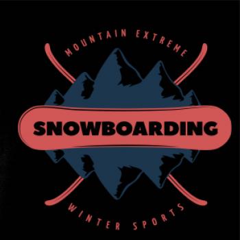 Snowboarding hory extreme