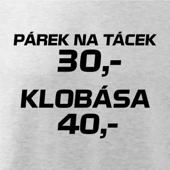 Párek na tácek a klobása