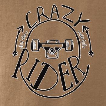 Crazy skateboard rider