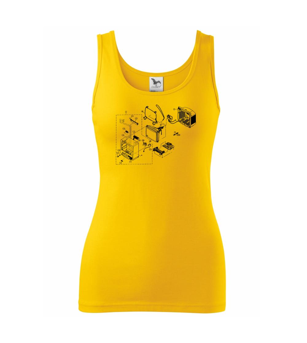 Nákres stará CRT televize