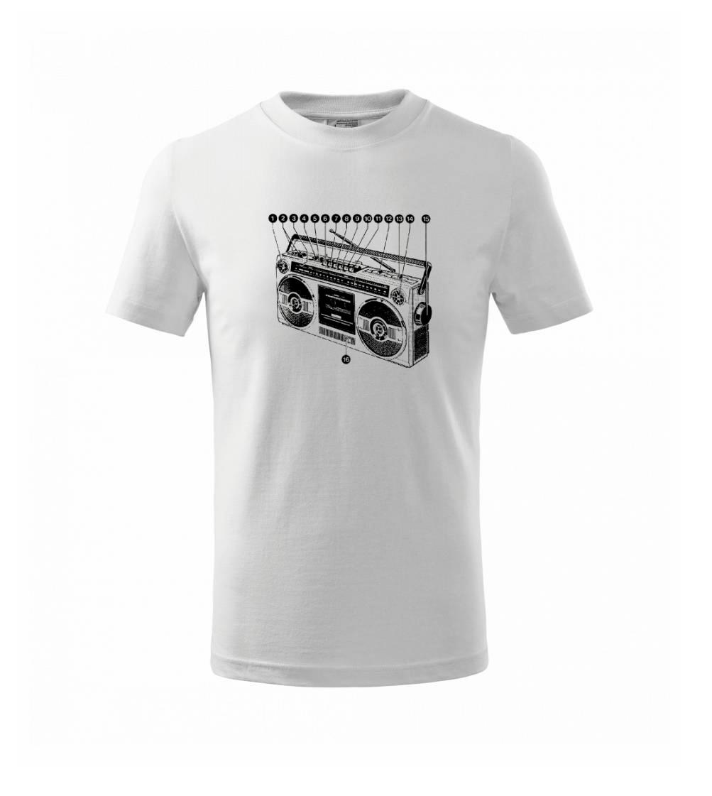 Nákres starý magnetofon