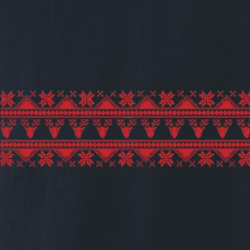 Vánoční vzor - jelen a vločka