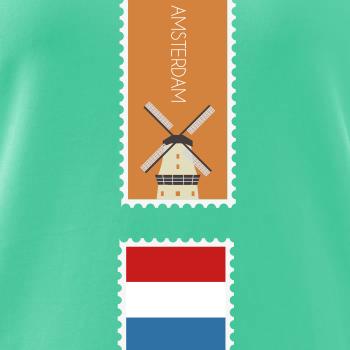 Amsterdam známka barevná