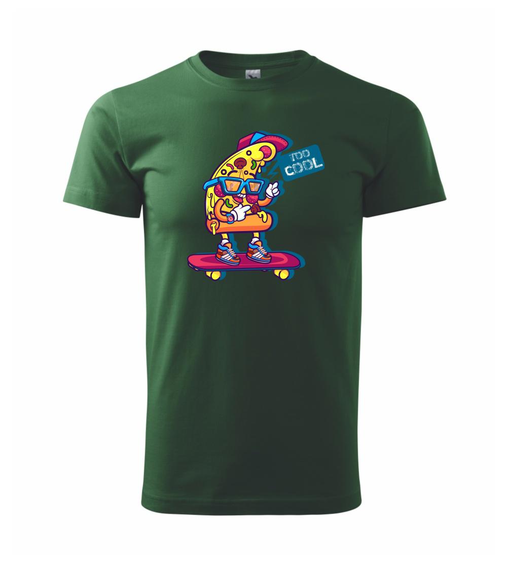 Pizza slice with skateboard Pizza slice with skateboard