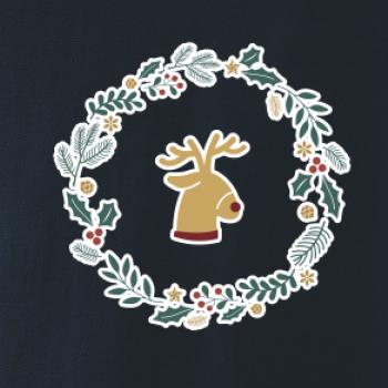 Vánoční věnec se sobem