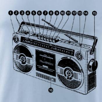 Nákres starý magnetofon