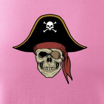 Pirátská lebka s kloboukem