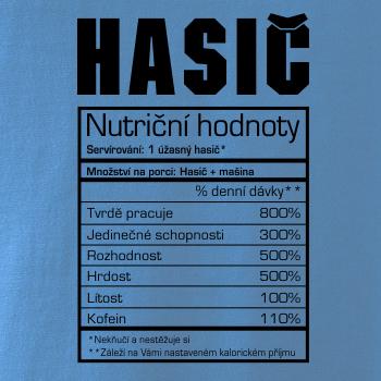 Nutriční hodnoty - hasič, hasička