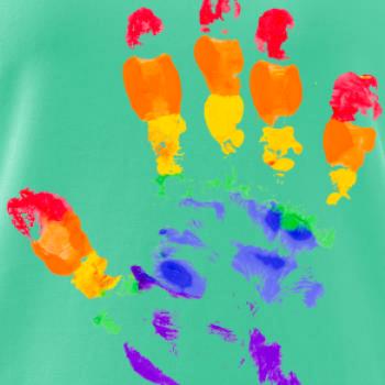 LGBT hand print LGBT hand print