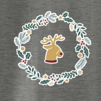 Vánoční věnec se sobem