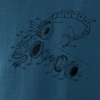 Nákres sluchátko s mikrofonem