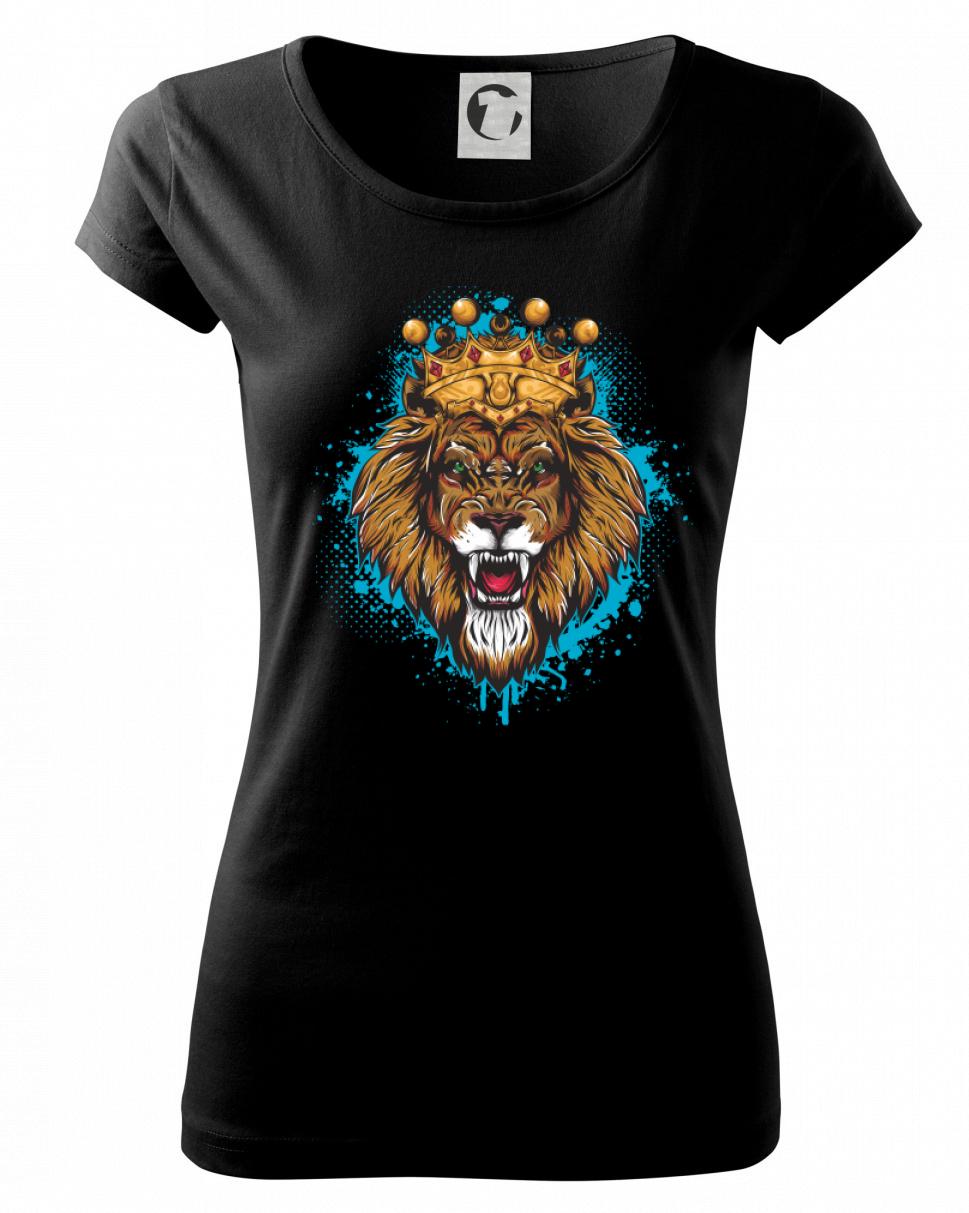 Lev kreslený s korunou