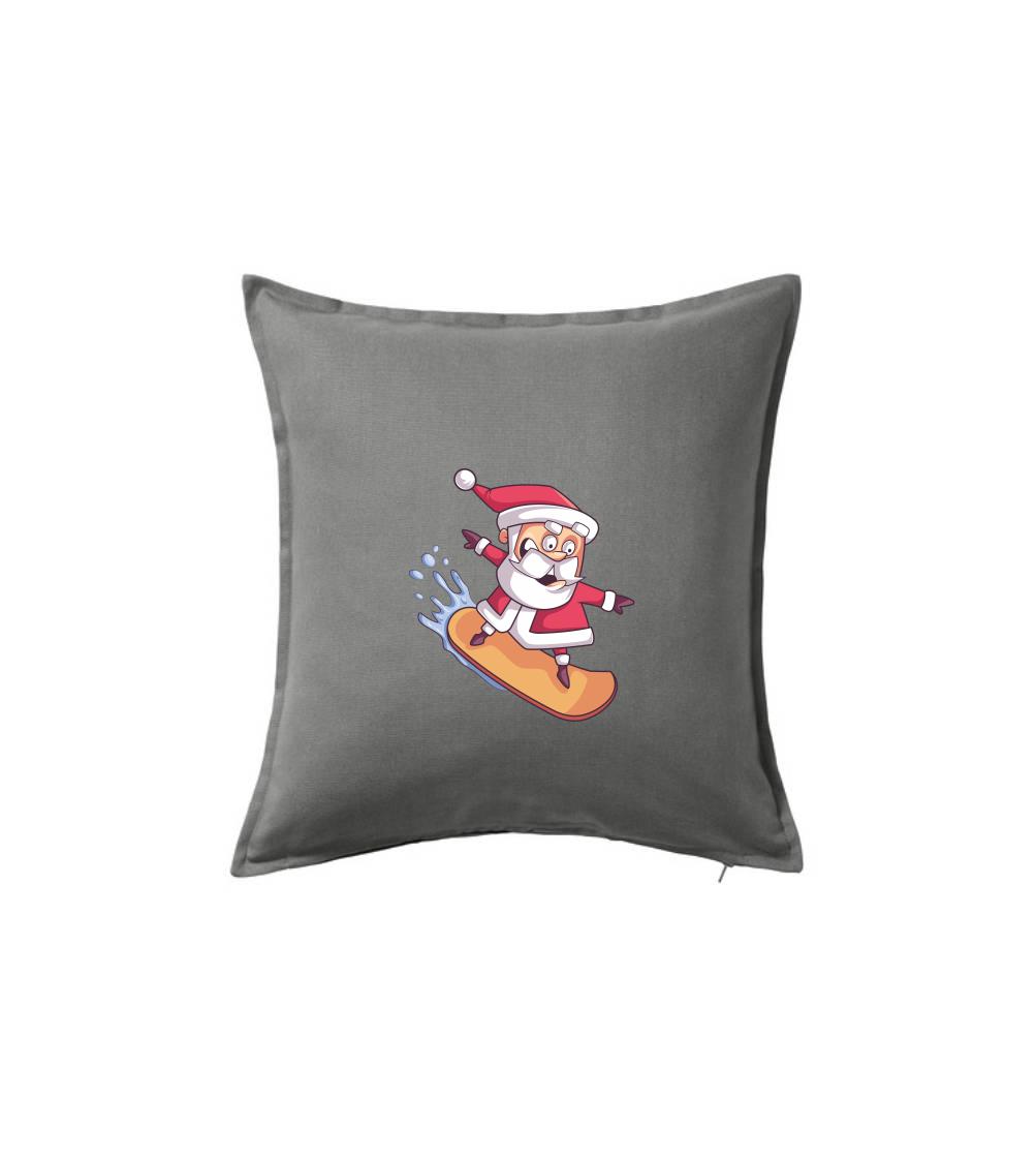 Santa jezdící na snowboardu
