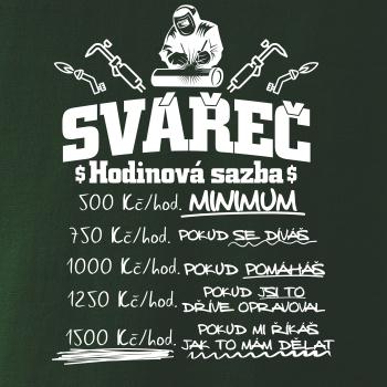 Svářeč - hodinová sazba Svářeč - hodinová sazba