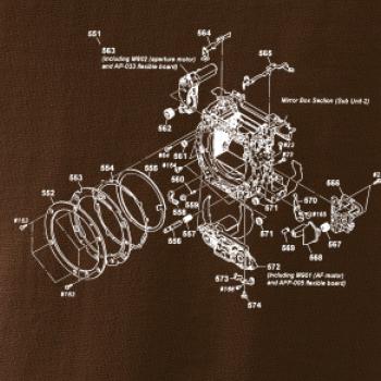 Nákres uzávěrka starý fotoaparát
