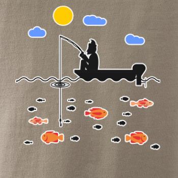 Rybář který má smůlu na loďce