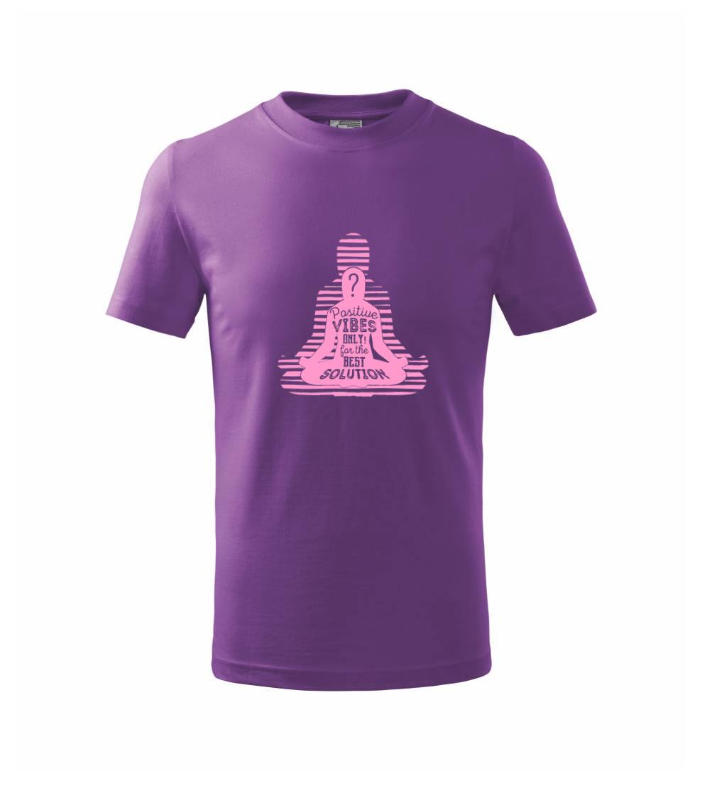 Joga - positive vibes only růžová