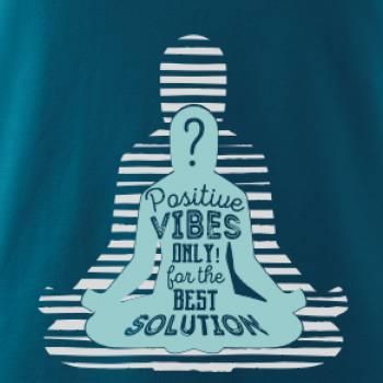 Joga - think positive šedá