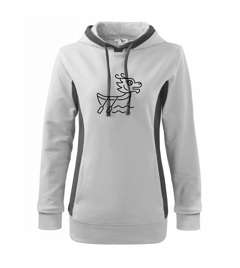 Dračí loď jednoduchá - Mikina dámská Kangaroo s kapucí