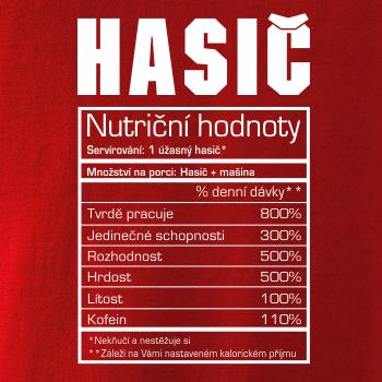 Nutriční hodnoty - hasič, hasička