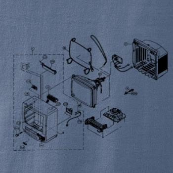 Nákres stará CRT televize