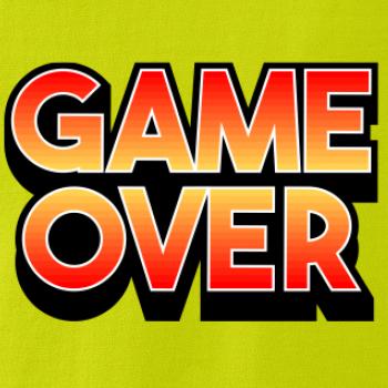 Game over - nápis barevný