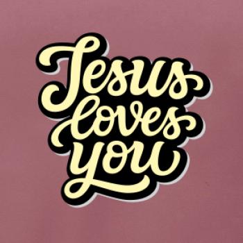 Jesus loves you - psací písmo