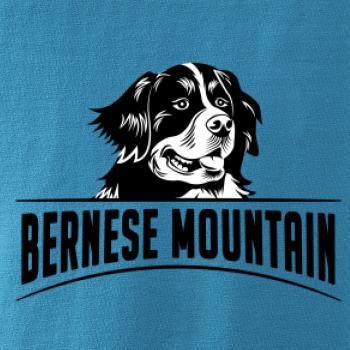 Bernese mountain - hlava a nápis