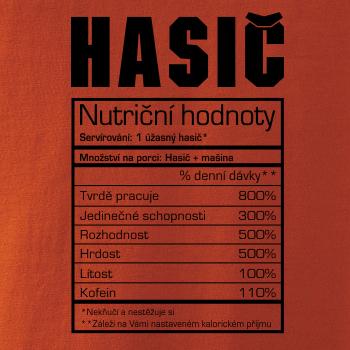 Nutriční hodnoty - hasič, hasička