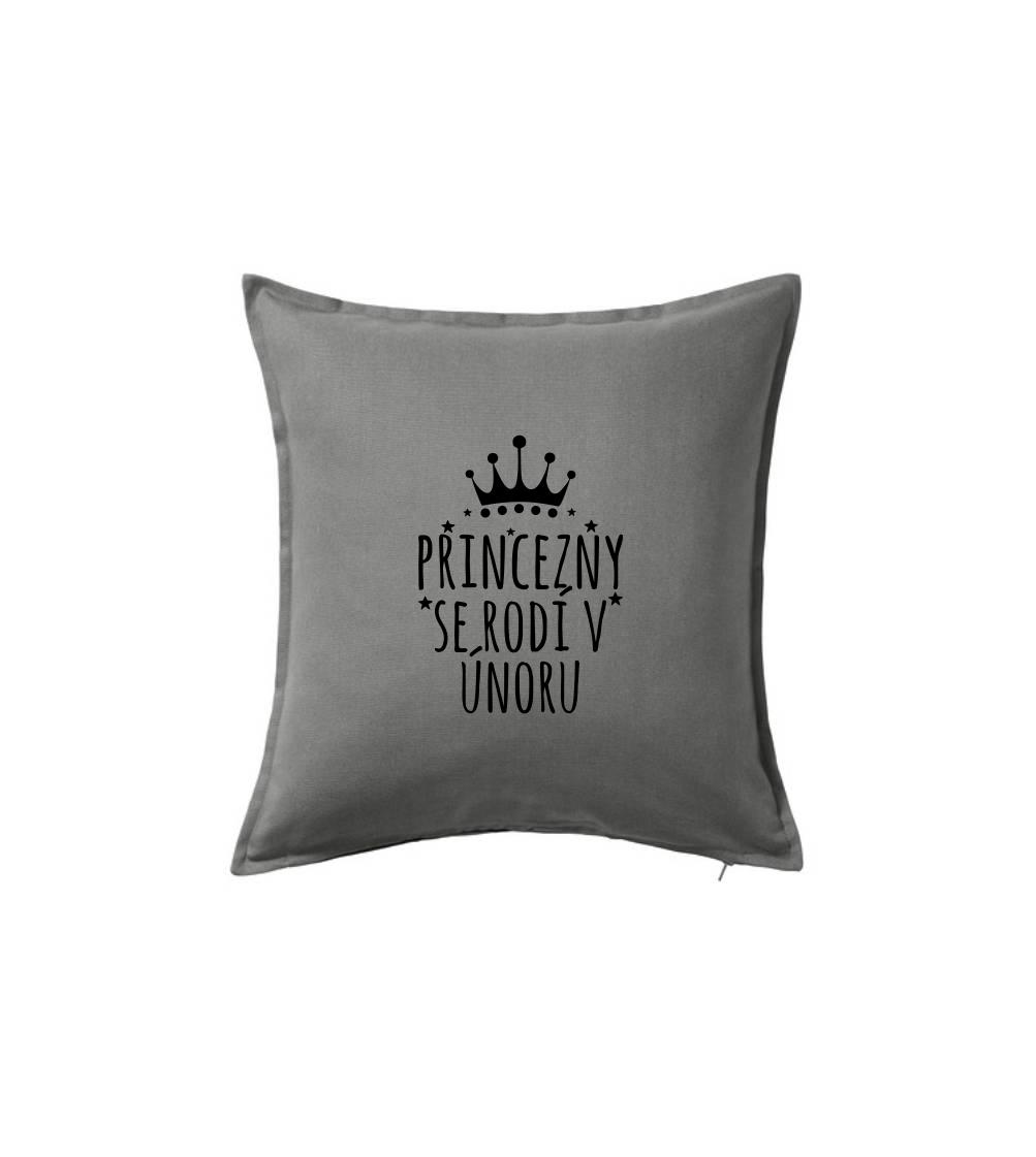 Princezny se rodí v únoru - Polštář 50x50