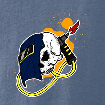 Svářeč - kreslená lebka