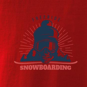 Freeride snowboarding lebka