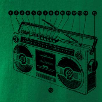 Nákres starý magnetofon