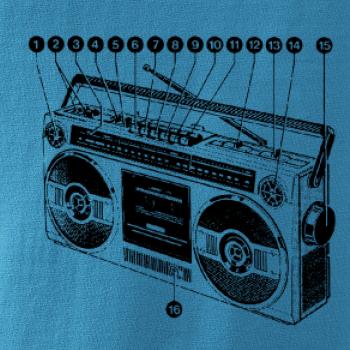 Nákres starý magnetofon