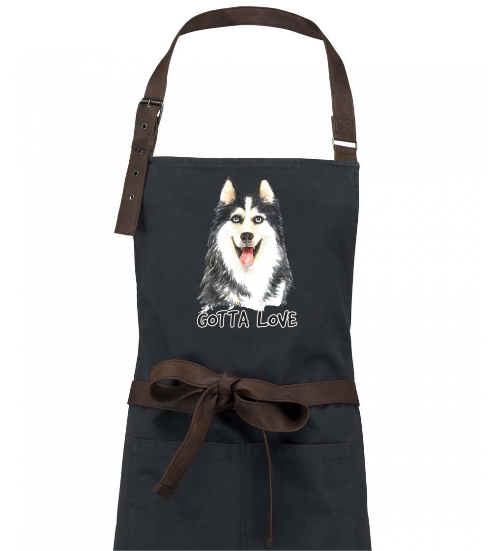 Husky - gotta love - Zástěra Vintage