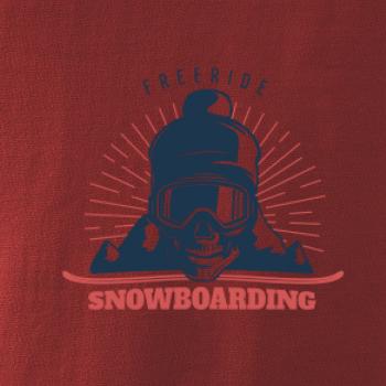 Freeride snowboarding lebka