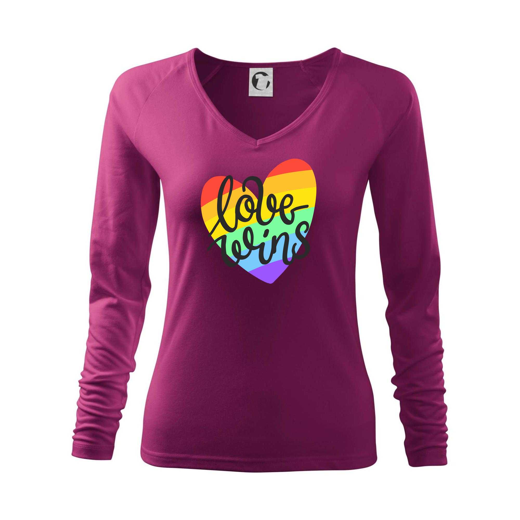 Love wins srdce - Triko dámské Elegance