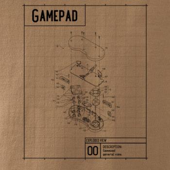 Nákres Gamepad rozebraný