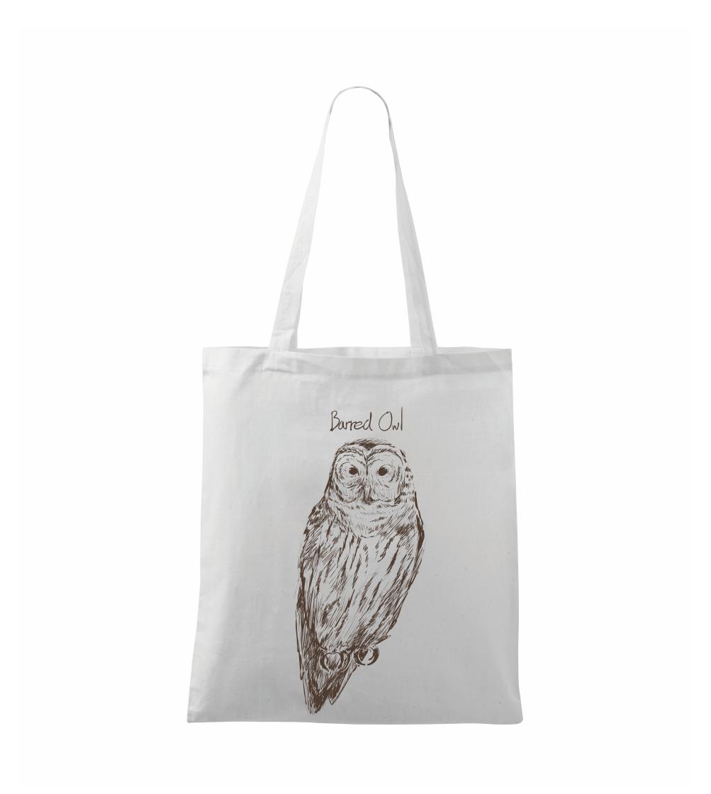 Puštík proužkovaný Barred owl - Taška malá