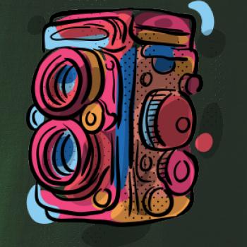 Foťák barevný - dvě čočky