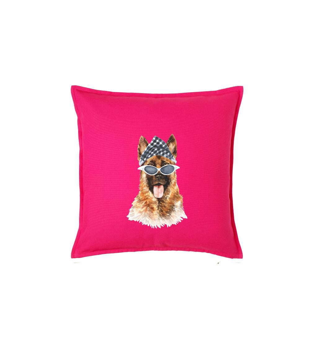 German shepherd se šátkem - Polštář 50x50