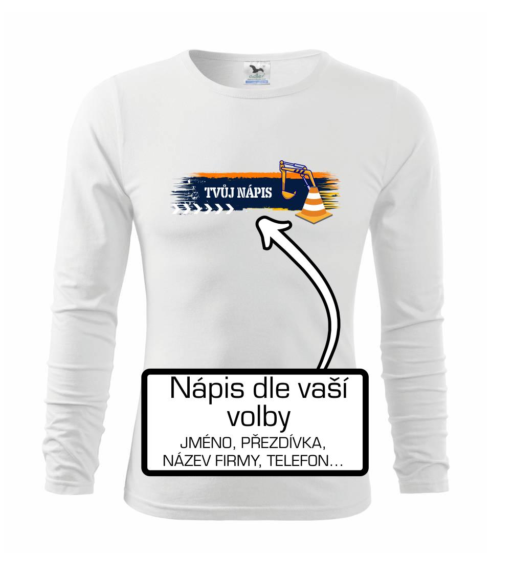 Stavba - vlastní nápis - bagrista