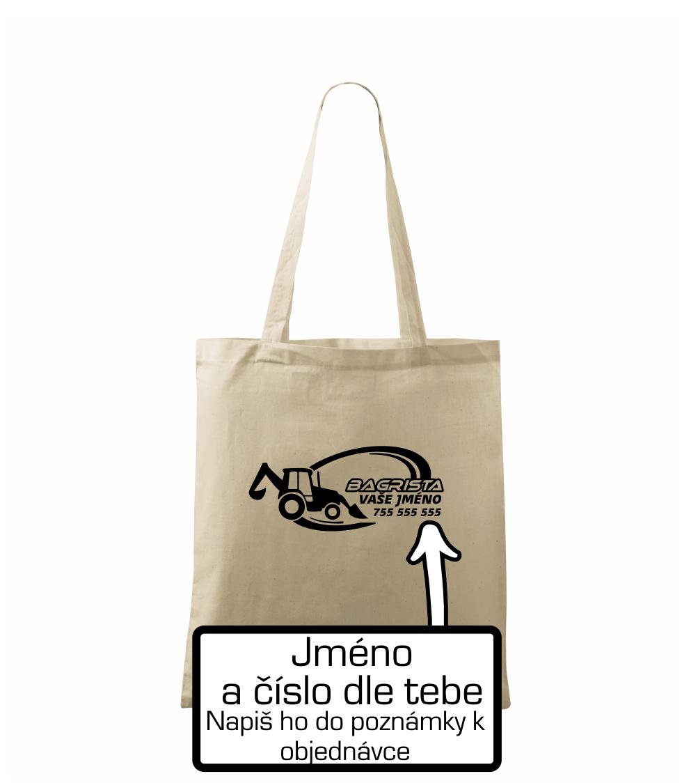 Traktorbagr - vlastní nápis a číslo